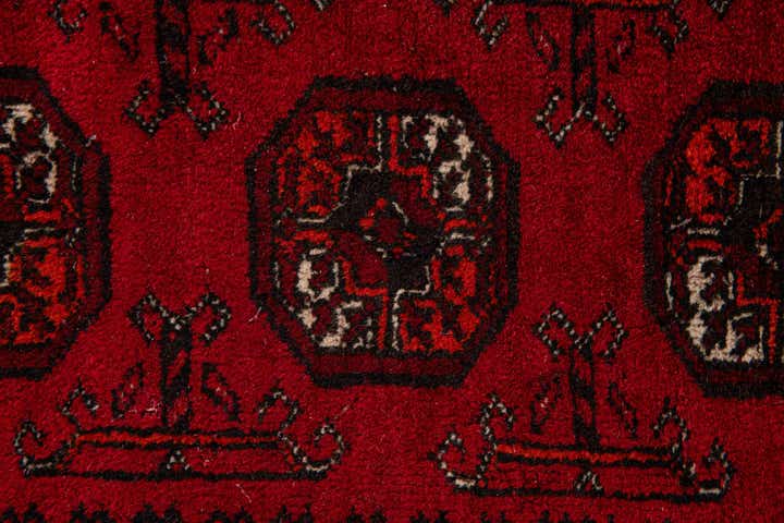 7' x 9' 5 Hand Knotted Afghan Akhche Oriental Wool Rug