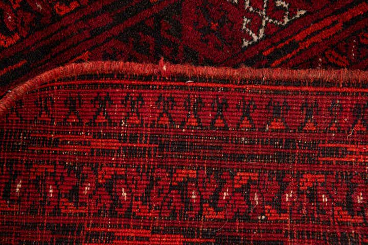 7' x 9' 5 Hand Knotted Afghan Akhche Oriental Wool Rug