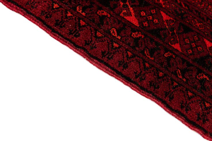 Detail image of 7' x 9' 6 Hand Knotted Afghan Akhche Wool Rug