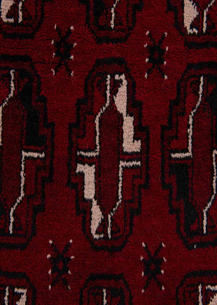 3' 9 x 6' 7 Hand Knotted Afghan Akhche Wool Rug