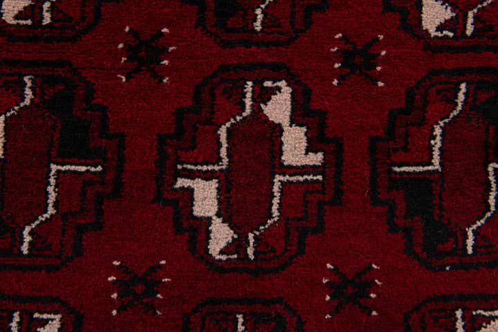 3' 9 x 6' 7 Hand Knotted Afghan Akhche Wool Rug