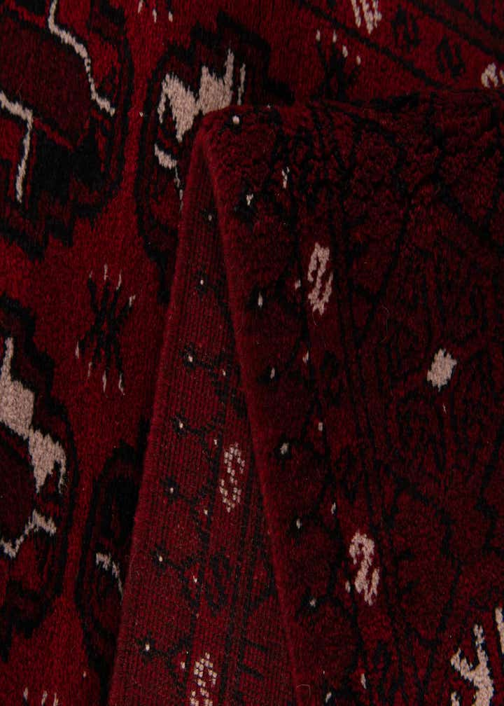 3' 9 x 6' 7 Hand Knotted Afghan Akhche Wool Rug