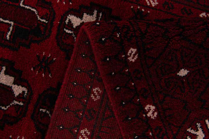 3' 9 x 6' 7 Hand Knotted Afghan Akhche Wool Rug