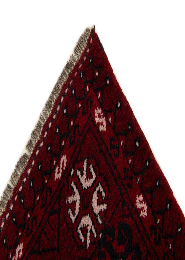 3' 9 x 6' 7 Hand Knotted Afghan Akhche Wool Rug