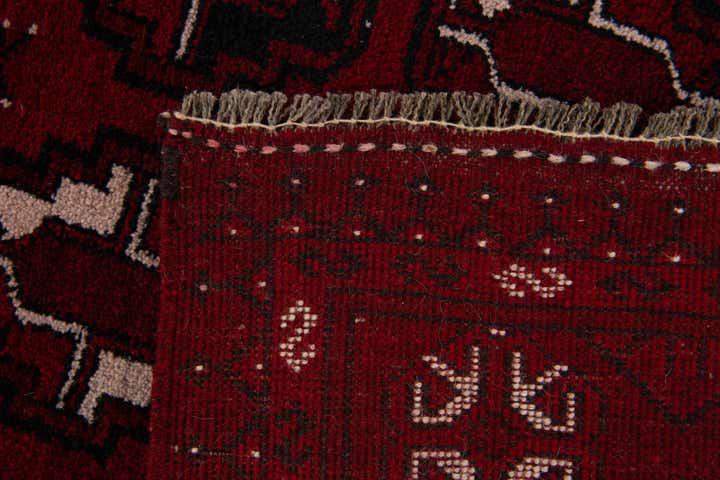 3' 9 x 6' 7 Hand Knotted Afghan Akhche Wool Rug