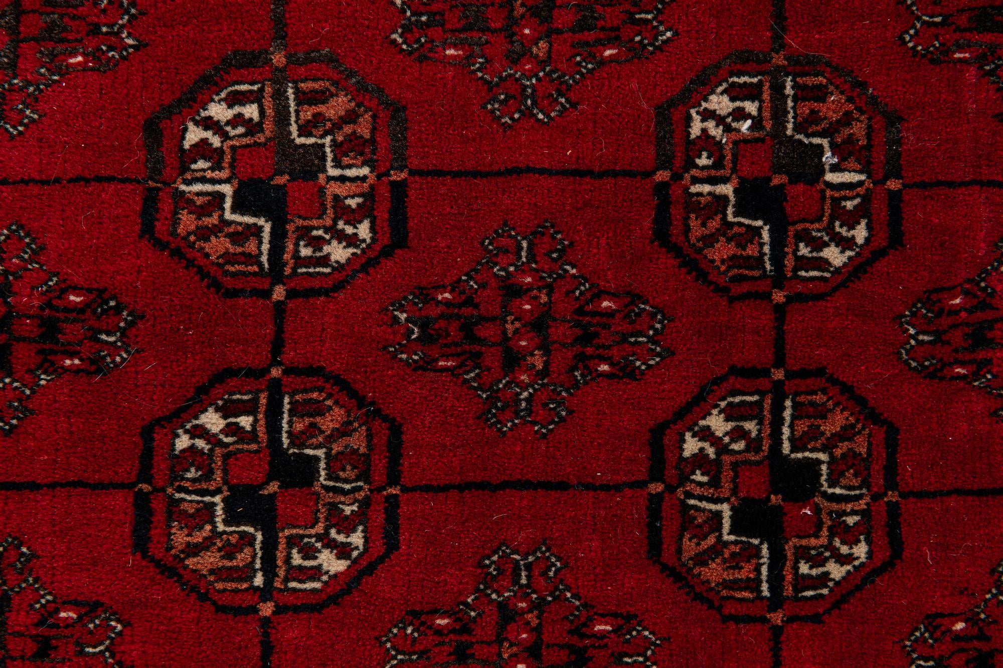 3' 7 x 5' 11 Hand Knotted Afghan Akhche Wool Rug