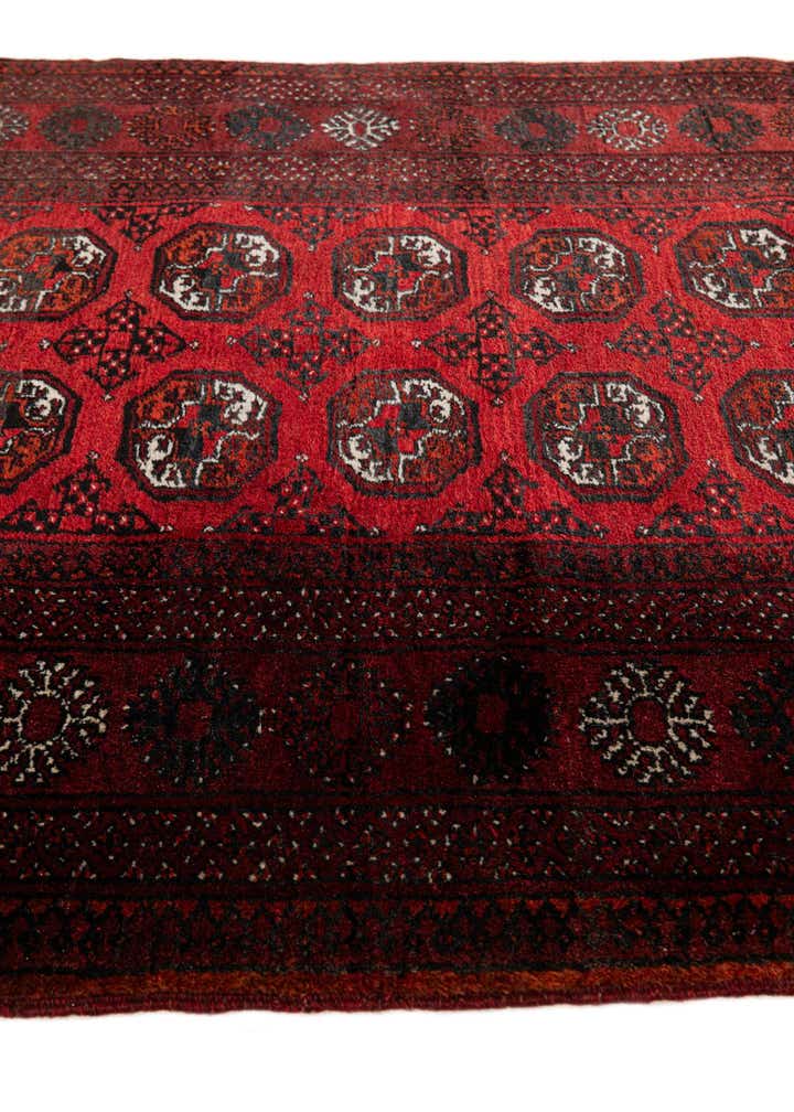 3' 6 x 6' 1 Hand Knotted Afghan Akhche Wool Rug