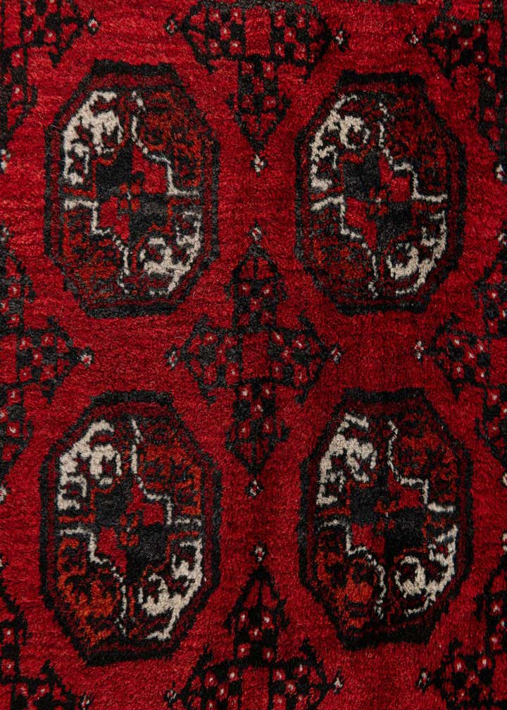 3' 6 x 6' 1 Hand Knotted Afghan Akhche Wool Rug