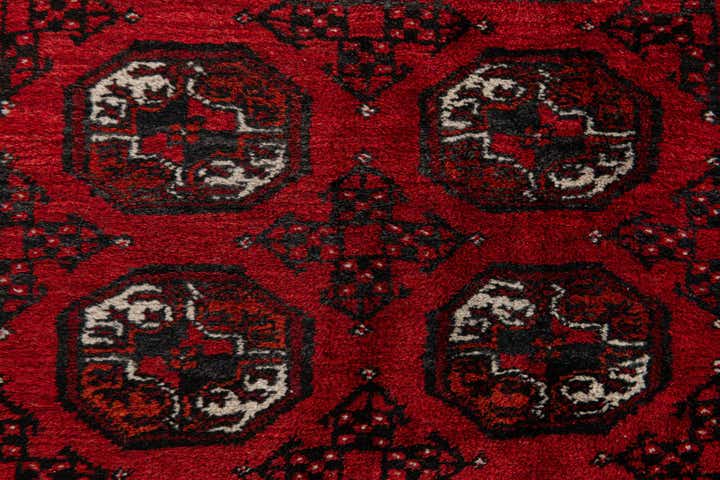 3' 6 x 6' 1 Hand Knotted Afghan Akhche Wool Rug