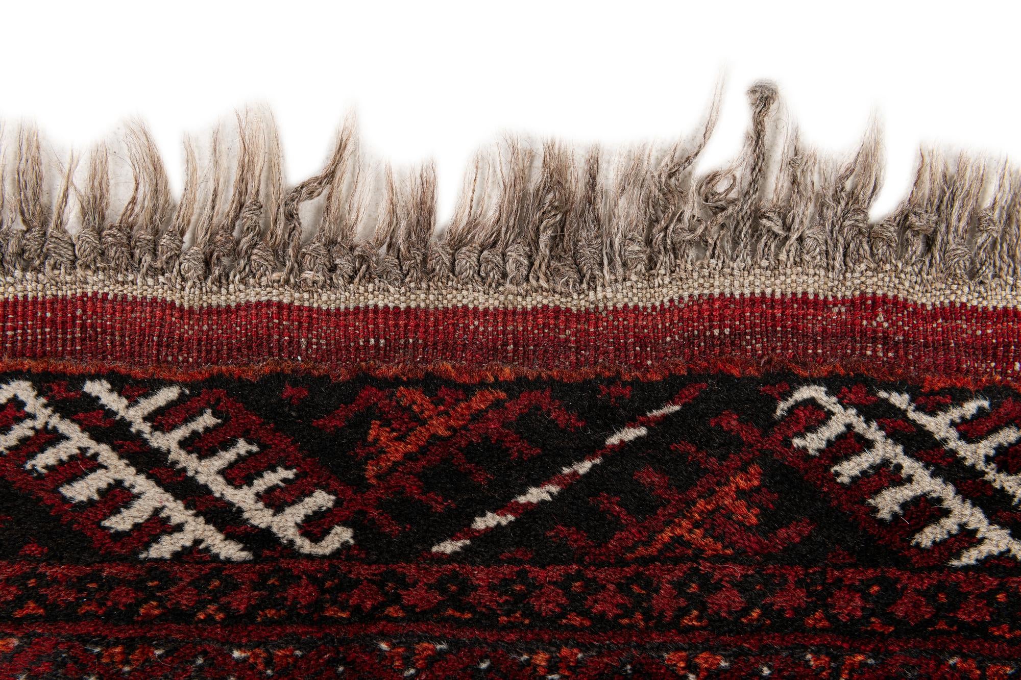 3' 6 x 6' 1 Hand Knotted Afghan Akhche Wool Rug