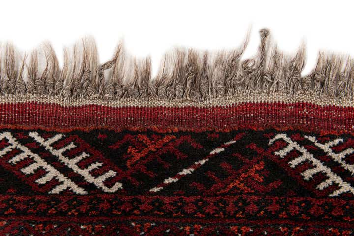 3' 6 x 6' 1 Hand Knotted Afghan Akhche Wool Rug