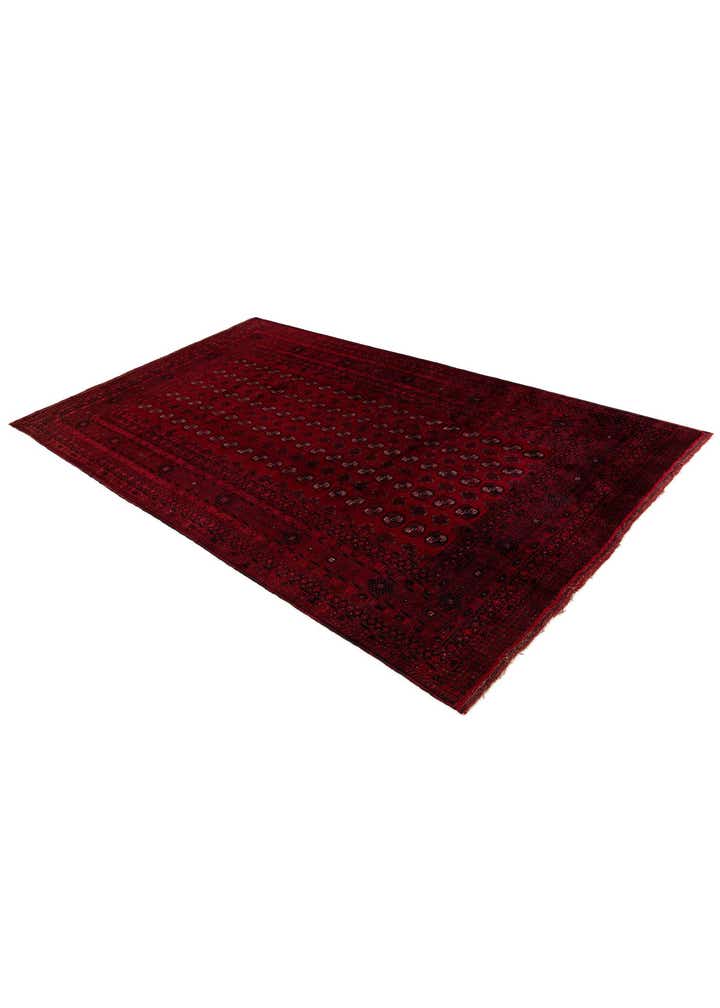 8' x 12' 5 Hand Knotted Afghan Akhche Wool Rug