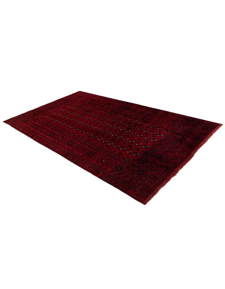 8' x 12' 5 Hand Knotted Afghan Akhche Wool Rug