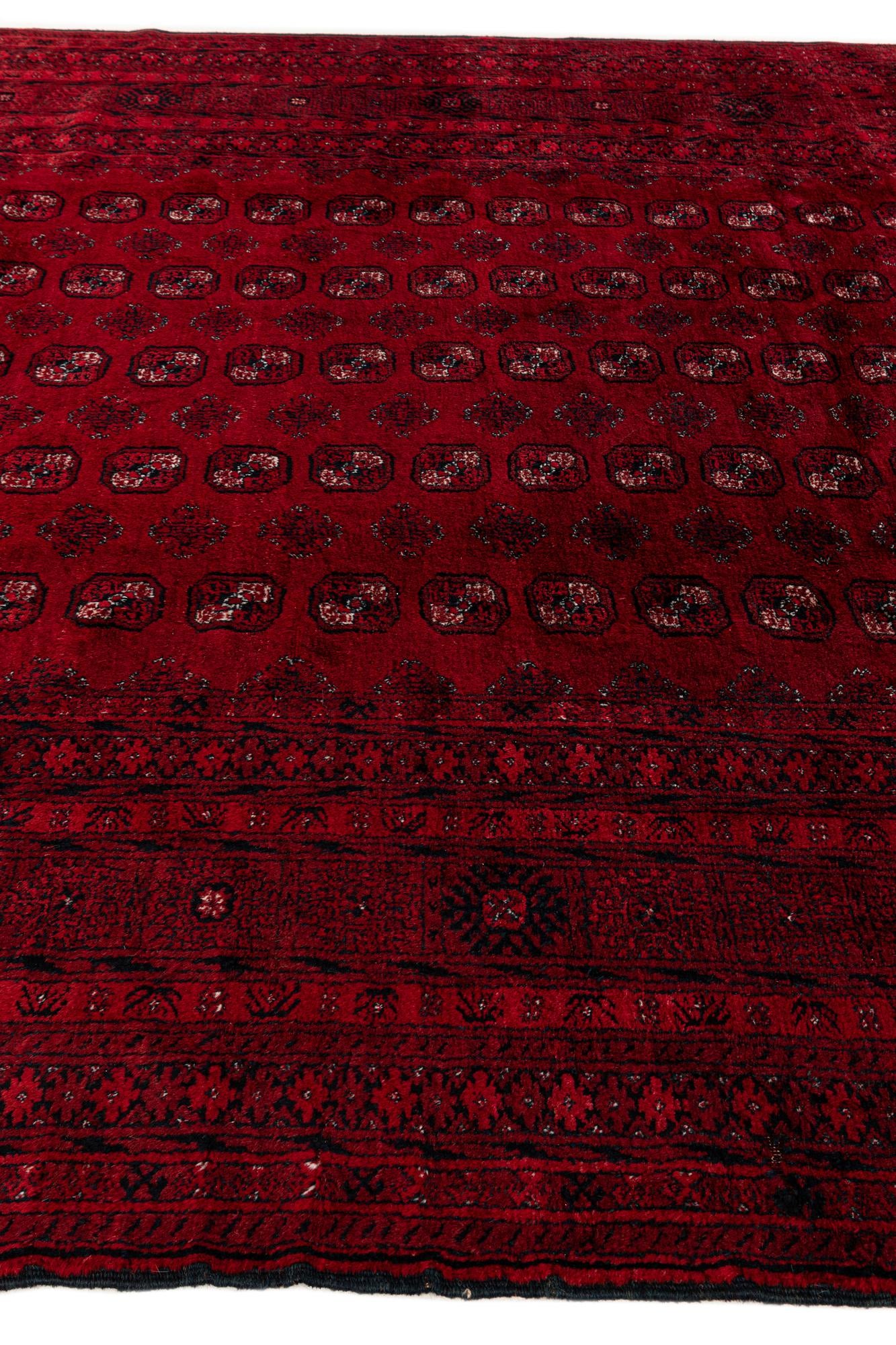 8' x 12' 5 Hand Knotted Afghan Akhche Wool Rug