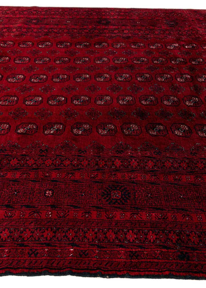 8' x 12' 5 Hand Knotted Afghan Akhche Wool Rug