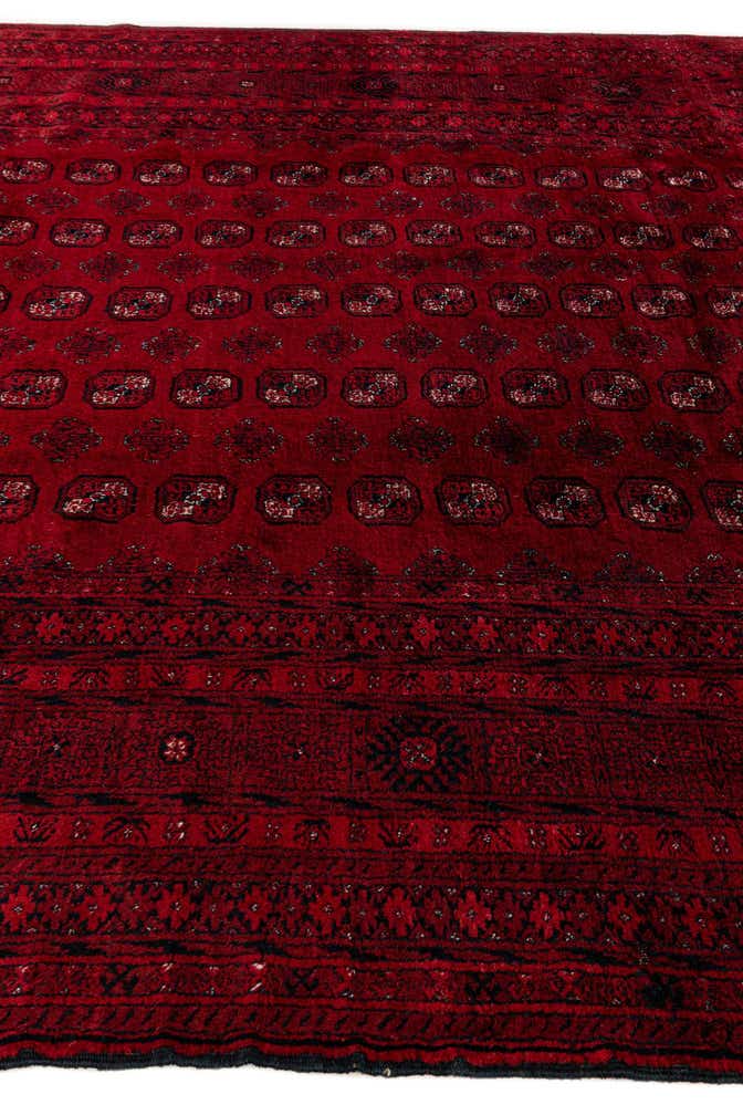 8' x 12' 5 Hand Knotted Afghan Akhche Wool Rug