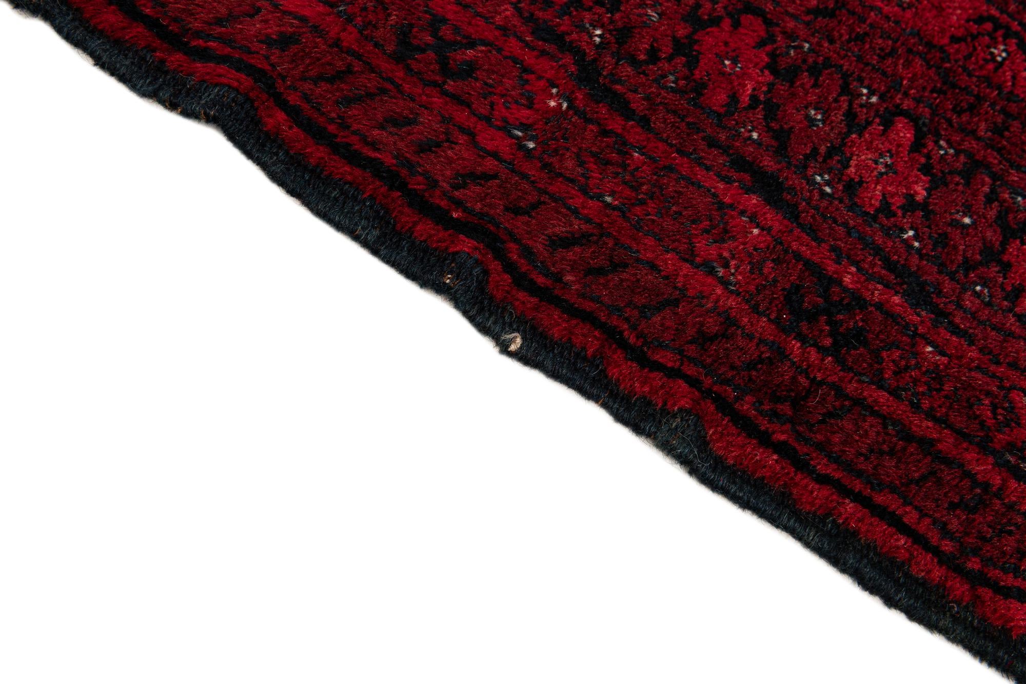 8' x 12' 5 Hand Knotted Afghan Akhche Wool Rug