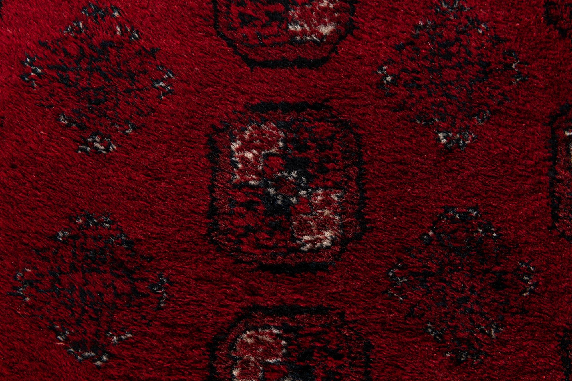 8' x 12' 5 Hand Knotted Afghan Akhche Wool Rug