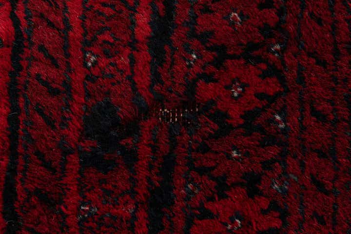 8' x 12' 5 Hand Knotted Afghan Akhche Wool Rug