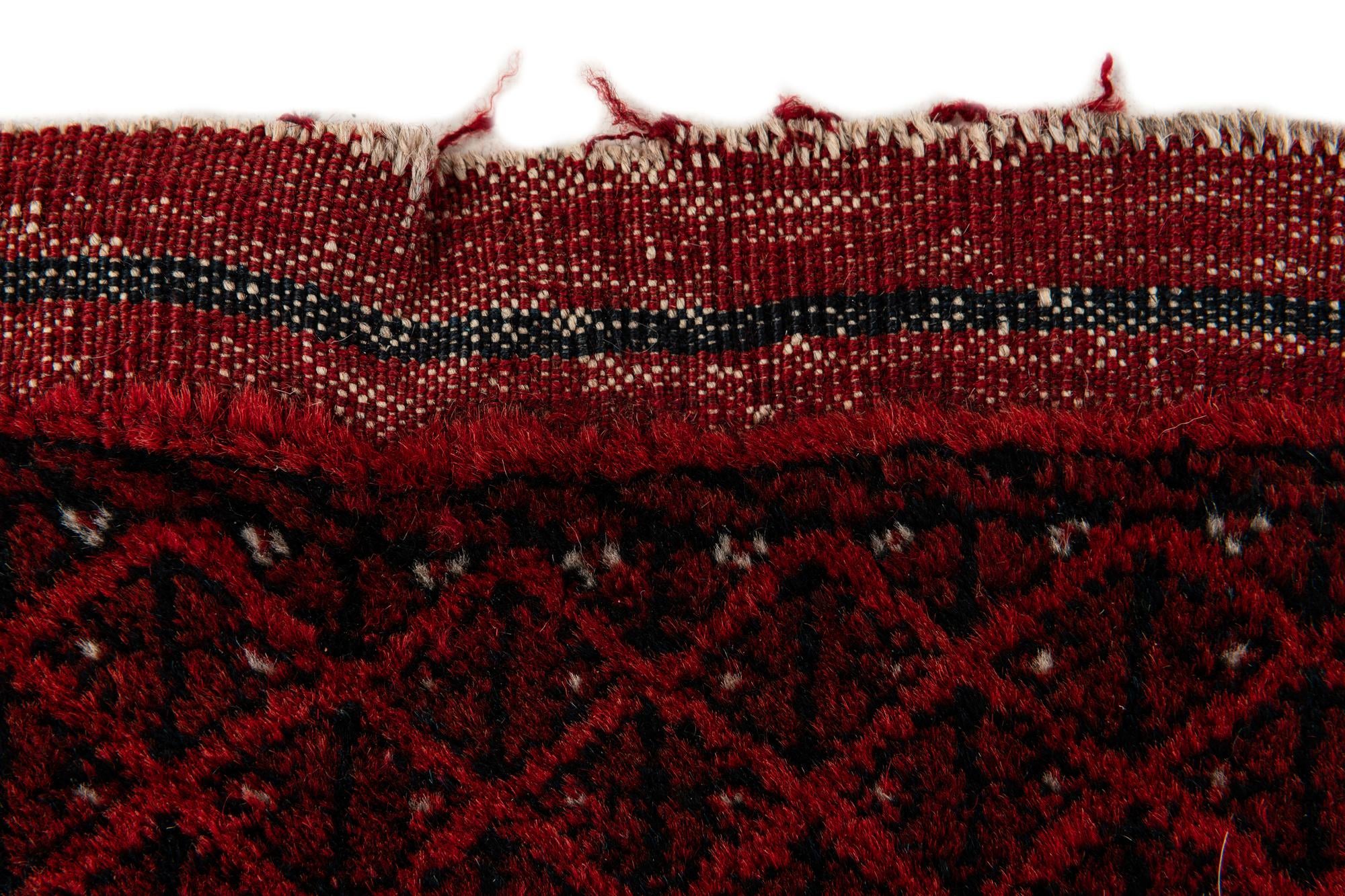 8' x 12' 5 Hand Knotted Afghan Akhche Wool Rug