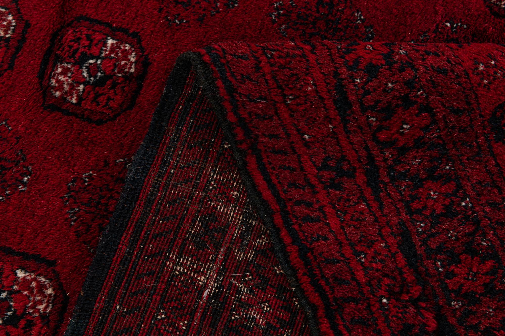 8' x 12' 5 Hand Knotted Afghan Akhche Wool Rug