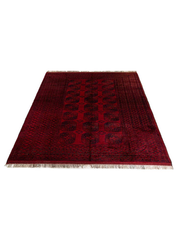 Detail image of 10' 2 x 15' 1 Hand Knotted Afghan Akhche Wool Rug