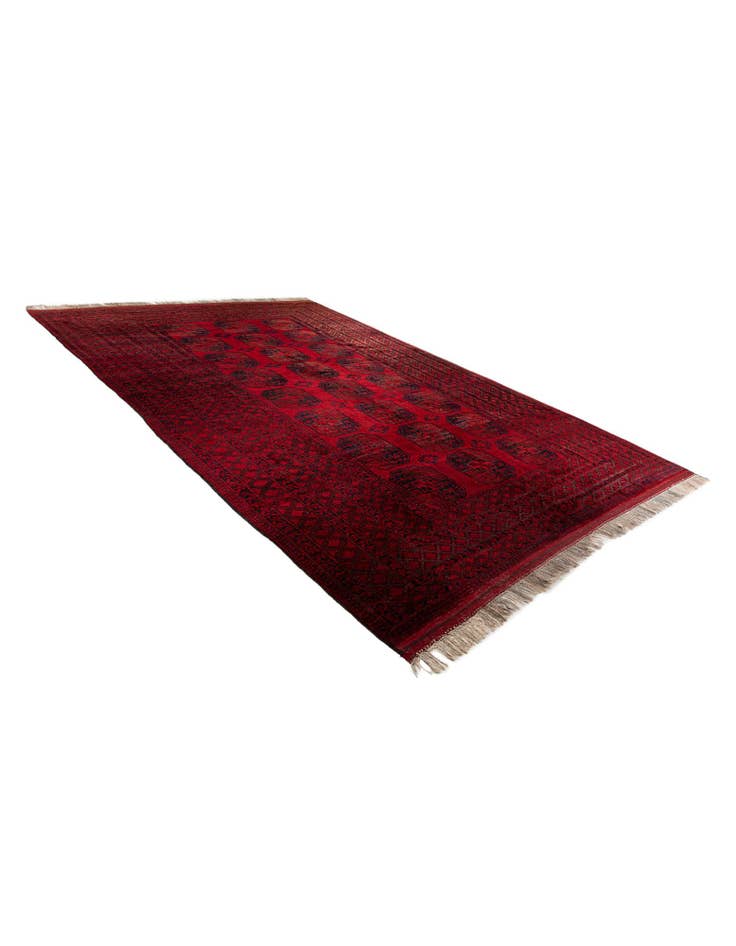 Detail image of 10' 2 x 15' 1 Hand Knotted Afghan Akhche Wool Rug