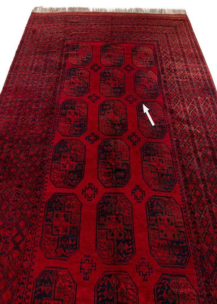 10' 2 x 15' 1 Hand Knotted Afghan Akhche Wool Rug
