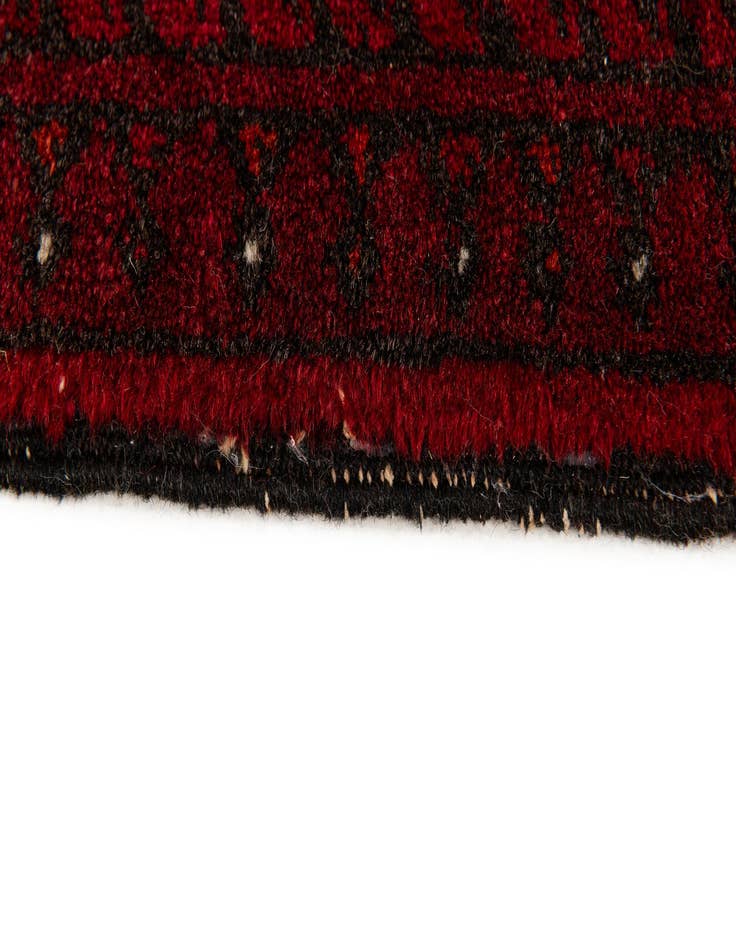 Detail image of 6' 8 x 9' 2  Hand Knotted Afghan Akhche Wool Rug