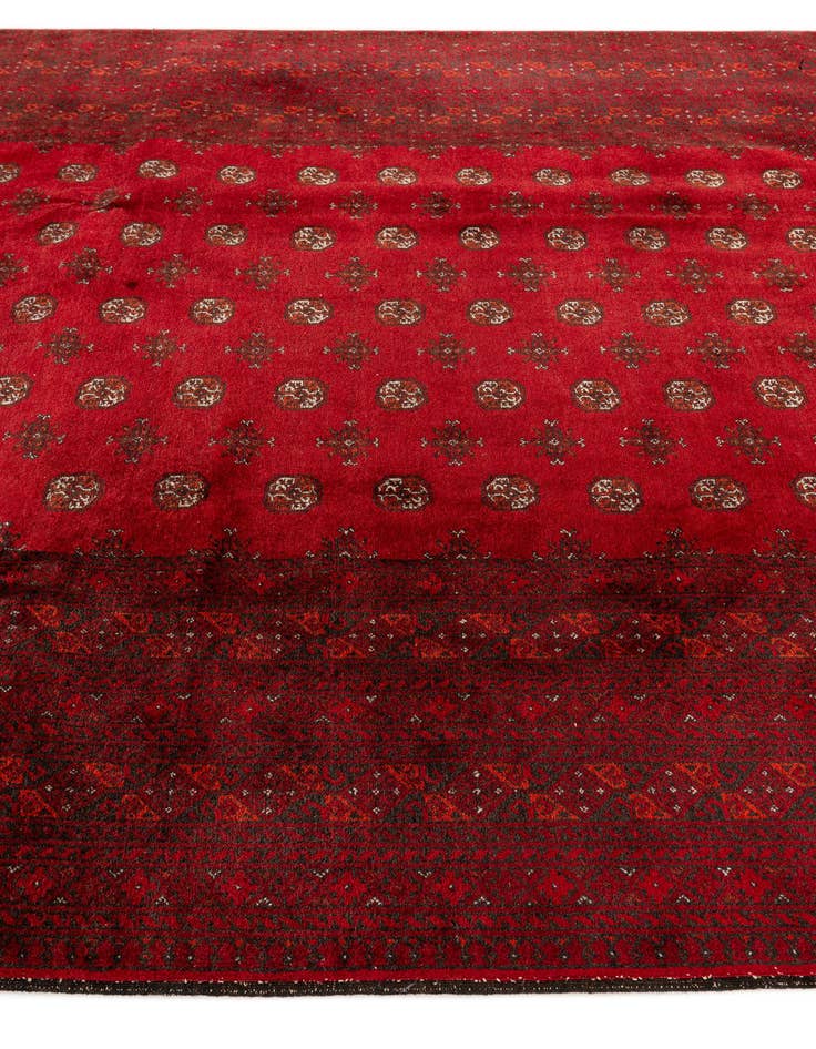 Detail image of 6' 8 x 9' 2  Hand Knotted Afghan Akhche Wool Rug