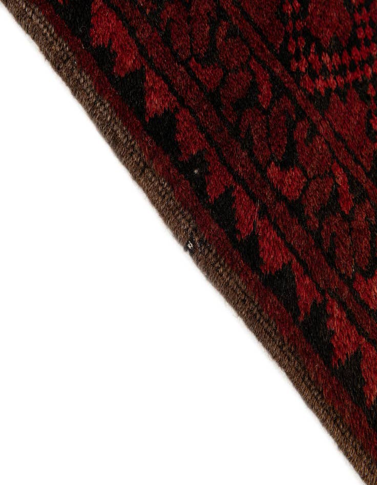 Detail image of 9' 2 x 11' 9  Hand Knotted Afghan Akhche Wool Rug