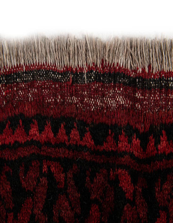 Detail image of 9' 2 x 11' 9  Hand Knotted Afghan Akhche Wool Rug