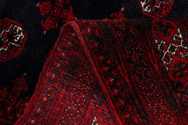 7' 11 x 9' 9 Hand Knotted Afghan Akhche Wool Rug