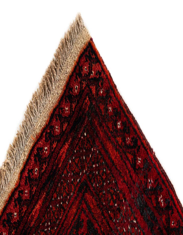 Detail image of 7' 11 x 9' 9  Hand Knotted Afghan Akhche Wool Rug