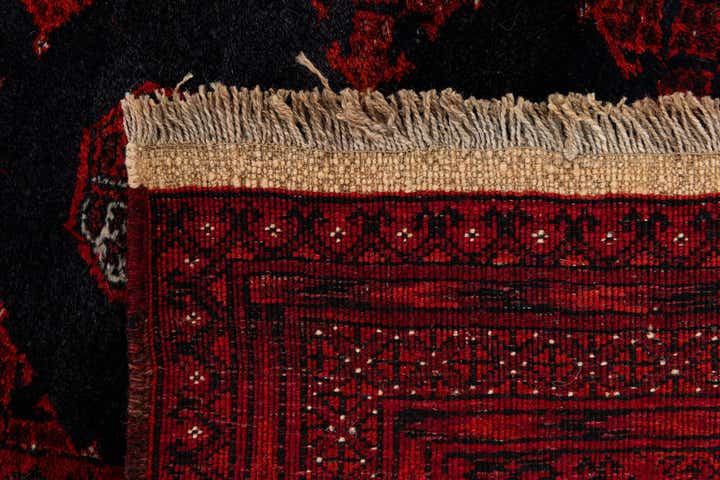 7' 11 x 9' 9 Hand Knotted Afghan Akhche Wool Rug