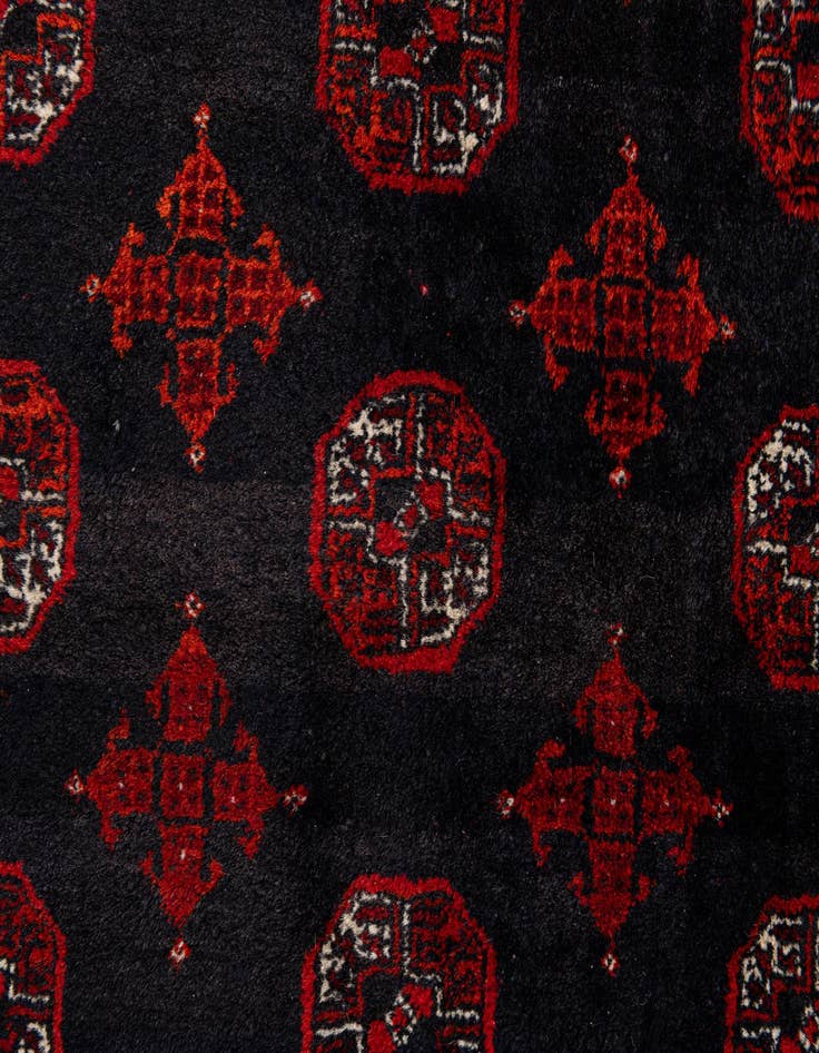 Detail image of 7' 11 x 9' 9  Hand Knotted Afghan Akhche Wool Rug