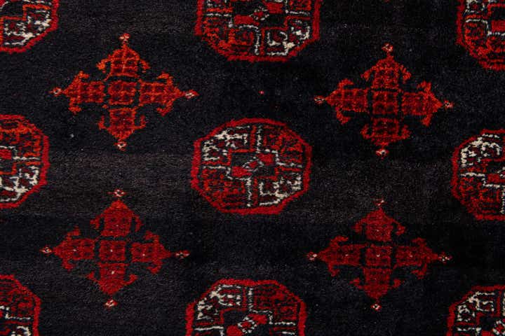 7' 11 x 9' 9 Hand Knotted Afghan Akhche Wool Rug