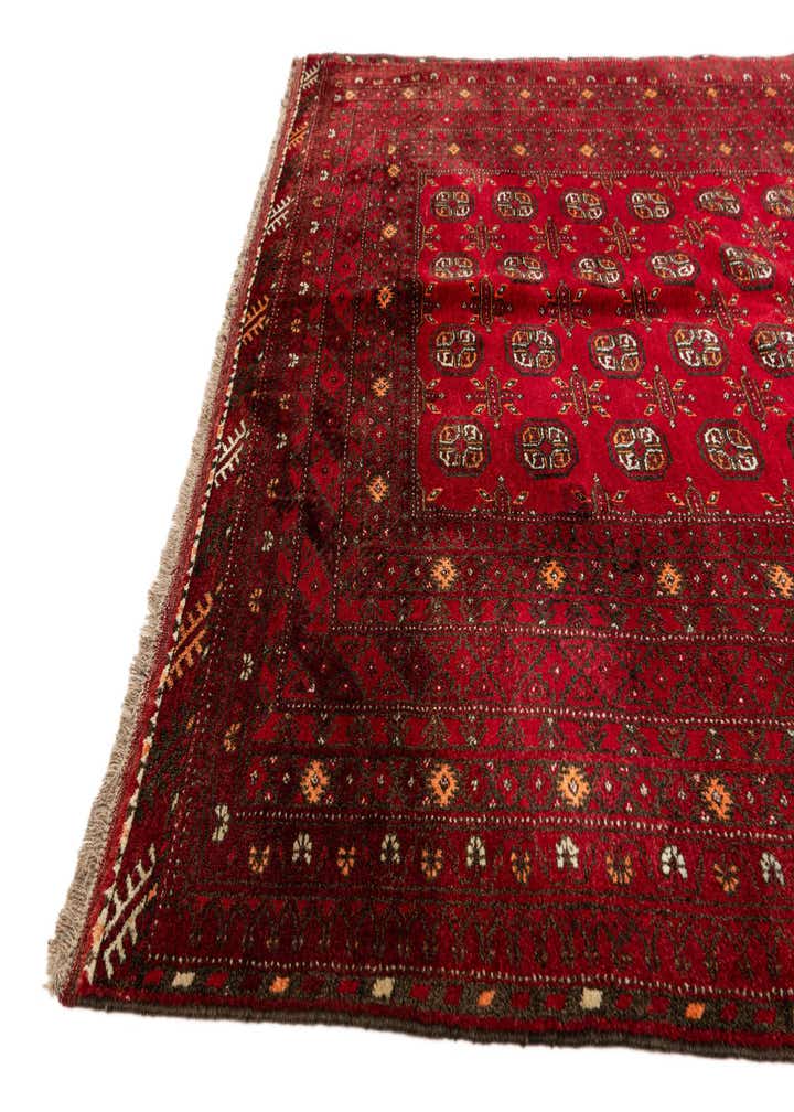 5' 9 x 7' 11 Hand Knotted Afghan Akhche Wool Rug