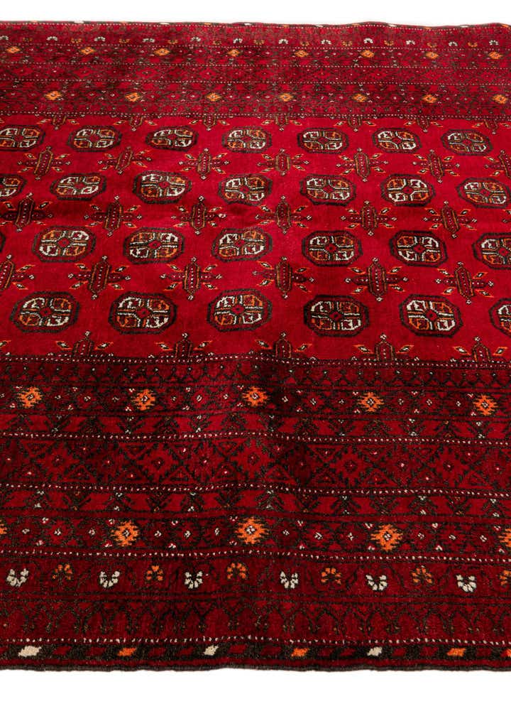 5' 9 x 7' 11 Hand Knotted Afghan Akhche Wool Rug