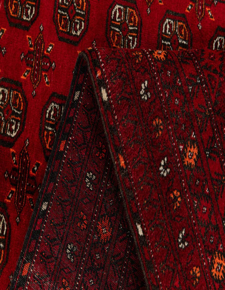 Detail image of 5' 9 x 7' 11  Hand Knotted Afghan Akhche Wool Rug