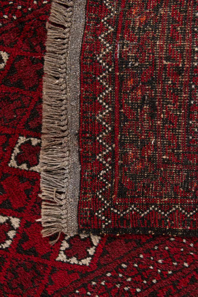 2' 6 x 4' 11 Hand Knotted Afghan Akhche Wool Rug
