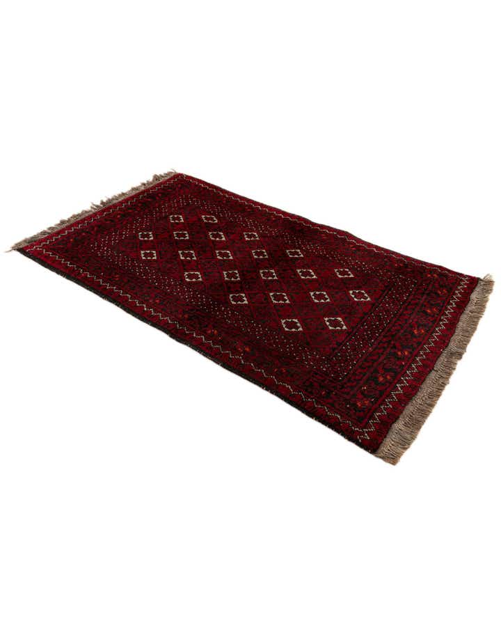 2' 6 x 4' 11 Hand Knotted Afghan Akhche Wool Rug