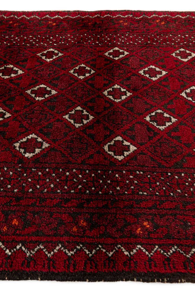 2' 6 x 4' 11 Hand Knotted Afghan Akhche Wool Rug