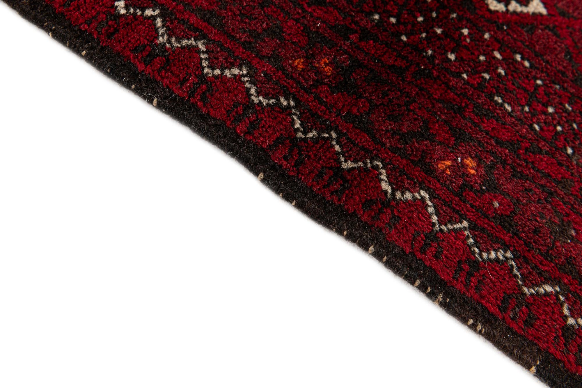 2' 6 x 4' 11 Hand Knotted Afghan Akhche Wool Rug
