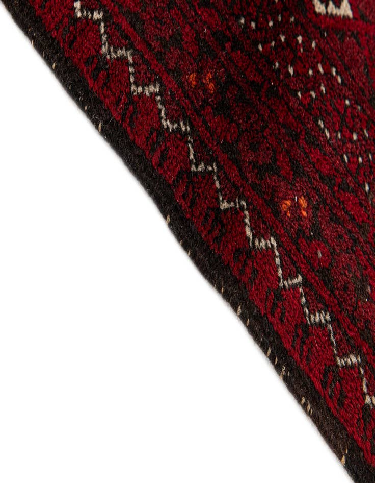 Detail image of 2' 6 x 4' 11  Hand Knotted Afghan Akhche Wool Rug