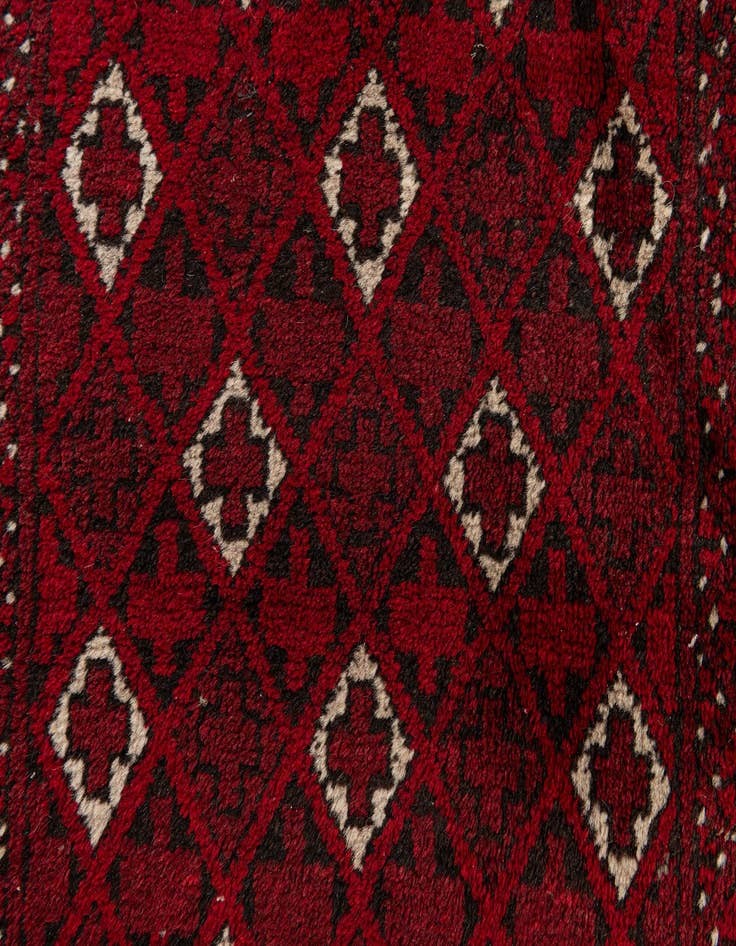 Detail image of 2' 6 x 4' 11  Hand Knotted Afghan Akhche Wool Rug