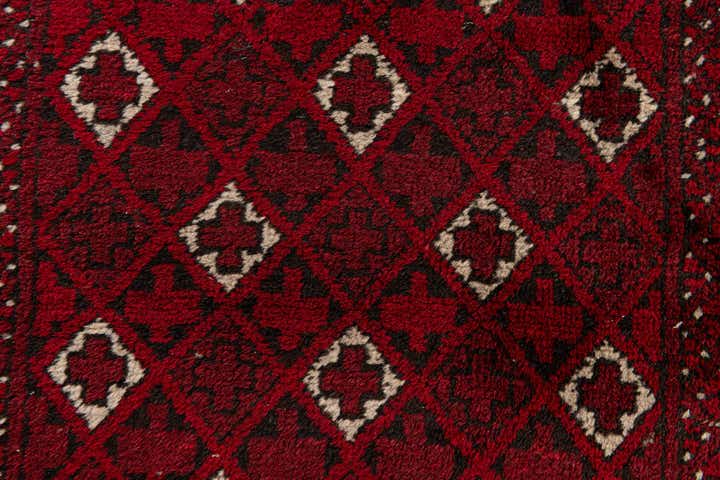 2' 6 x 4' 11 Hand Knotted Afghan Akhche Wool Rug