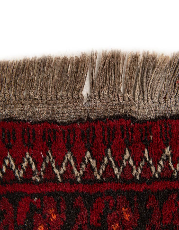 Detail image of 2' 6 x 4' 11  Hand Knotted Afghan Akhche Wool Rug