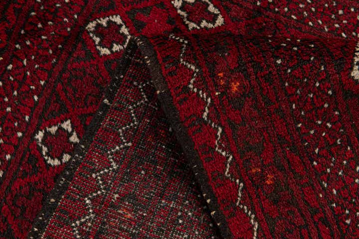 2' 6 x 4' 11 Hand Knotted Afghan Akhche Wool Rug