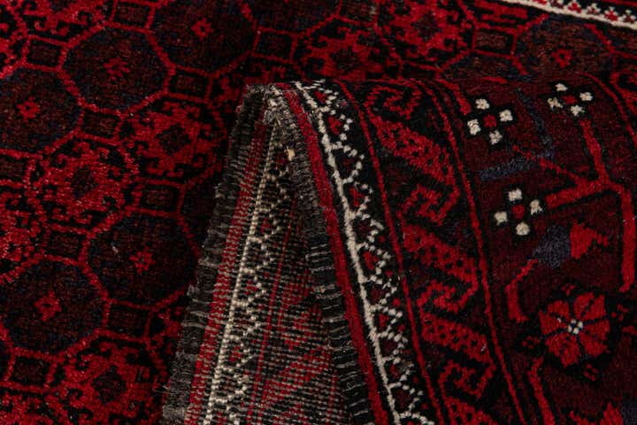 3' 5 x 6' 6 Hand Knotted Afghan Akhche Wool Rug